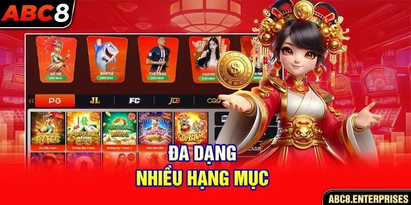 Đa dạng nhiều hạng mục